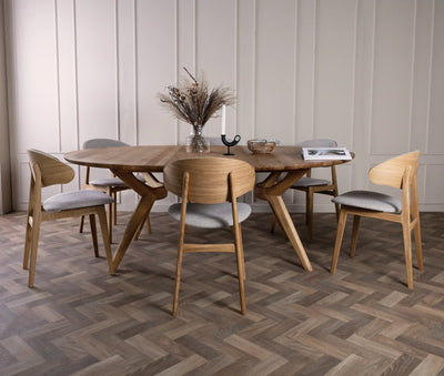 AMELIA Round Extendable Solid Wood Dining Table - Danish Design - Kristensen Kristensen | Milola