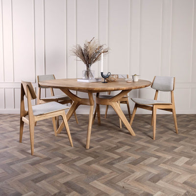 AMELIA Round Extendable Solid Wood Dining Table - Danish Design - Kristensen Kristensen | Milola