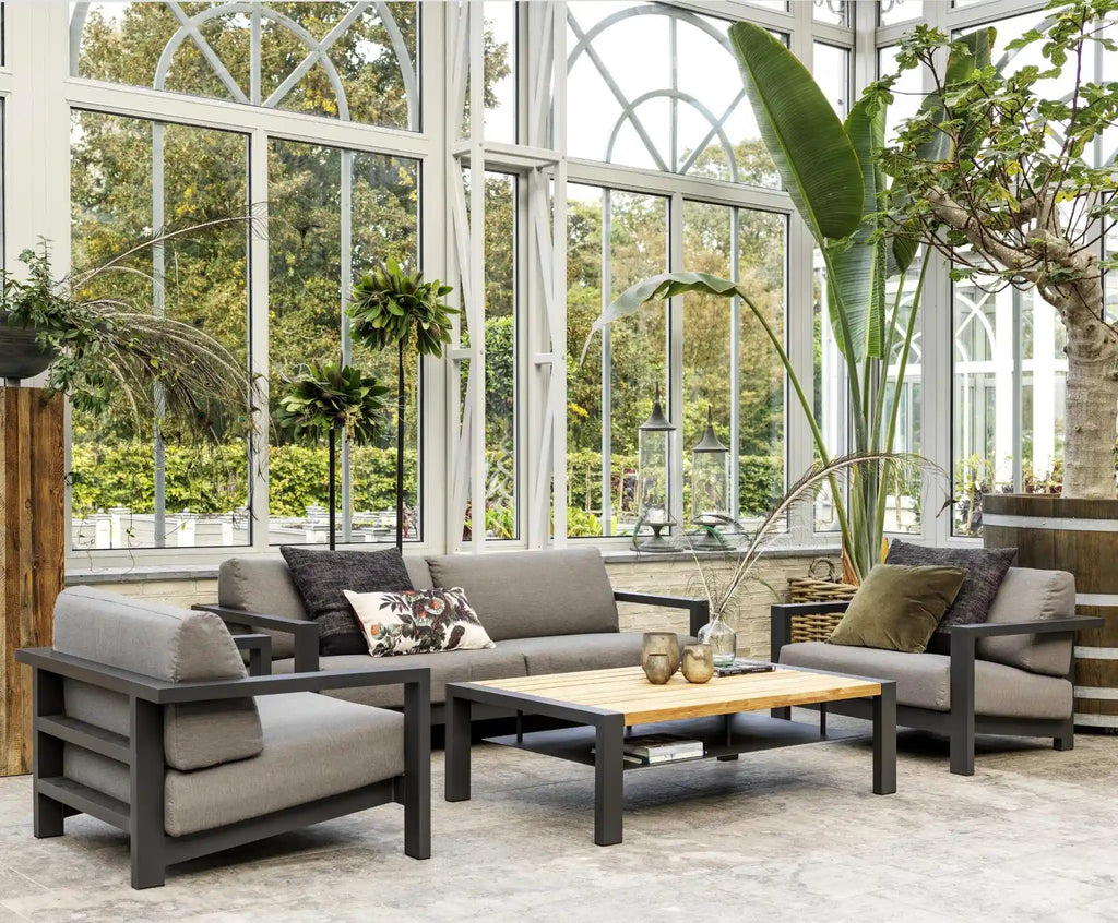 Ensemble de salon de jardin AMESDALE - 3 places avec 2 chaises