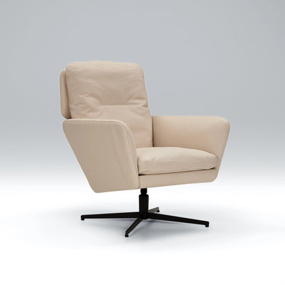 AMY Armchair - Living Furniture Light Beige Leather - Sits | Milola