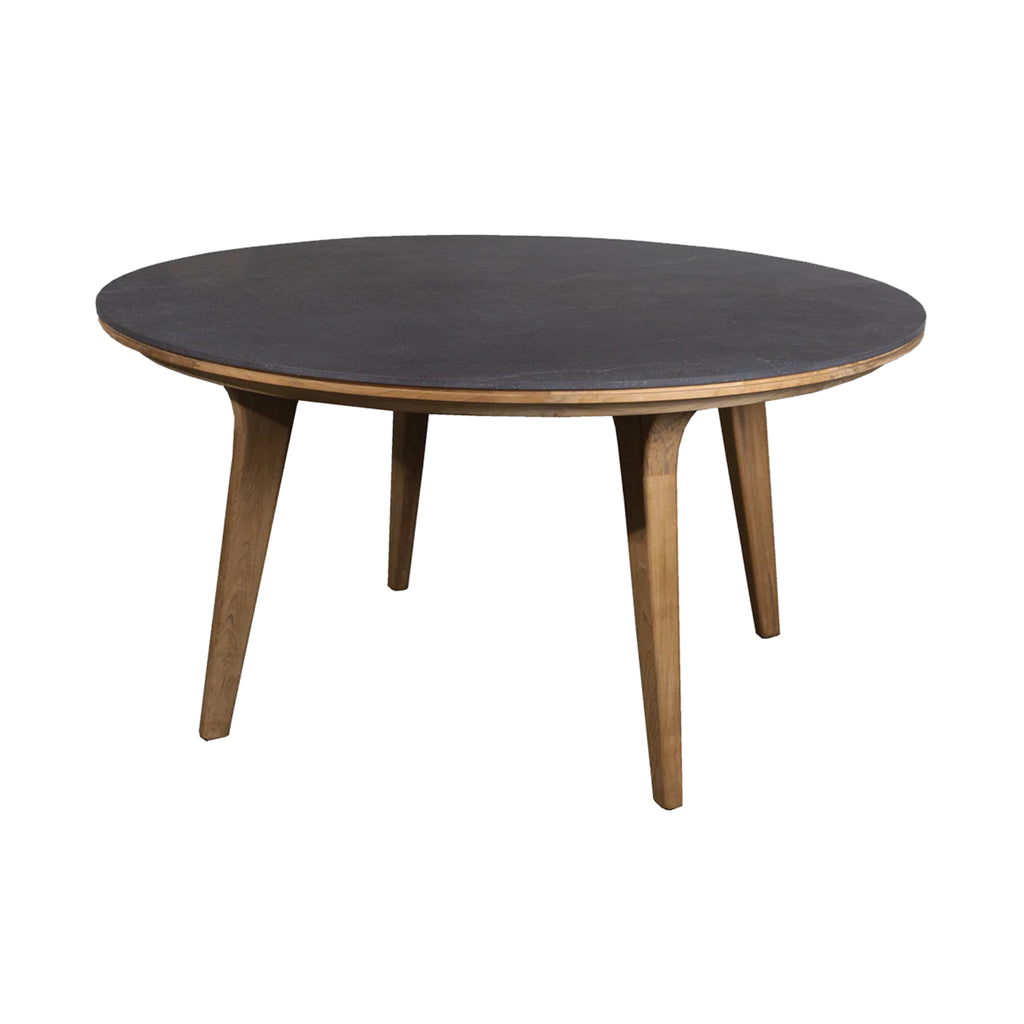 ASPECT - Round Outdoor Dining Table in Black - Cane-Line | Milola