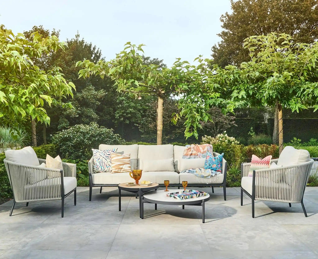 AVERO 3 Seater Garden Sofa Set Nordic Design Milola Milola.ch