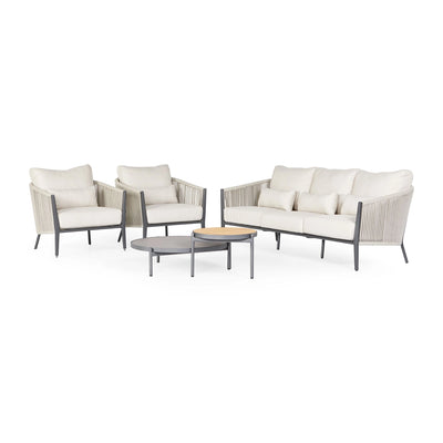 AVERO - 3-Seater Garden Sofa Set - Suns | Milola