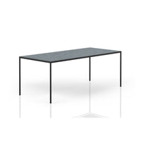 ANDOR Ceramic/Marble Dining Table - Black with Basalt Grey - Milola