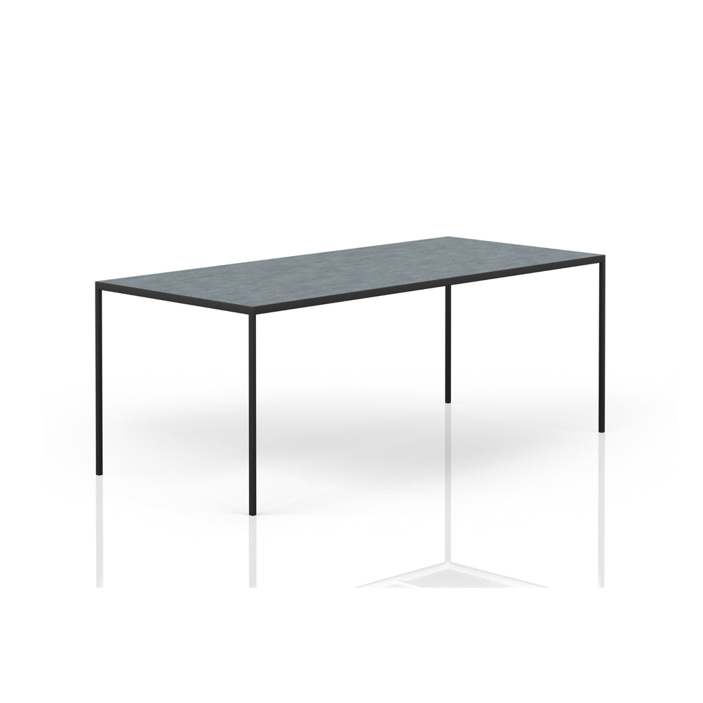 ANDOR Ceramic/Marble Dining Table - Black with Basalt Grey - Milola