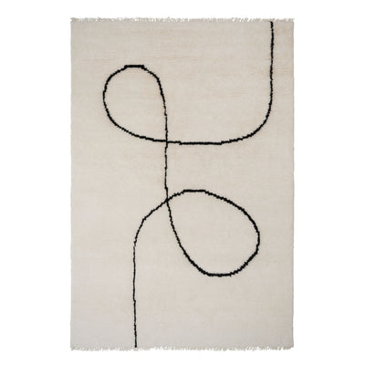 ASTRAL SPIRAL Rug in Black - Linie Design | Milola