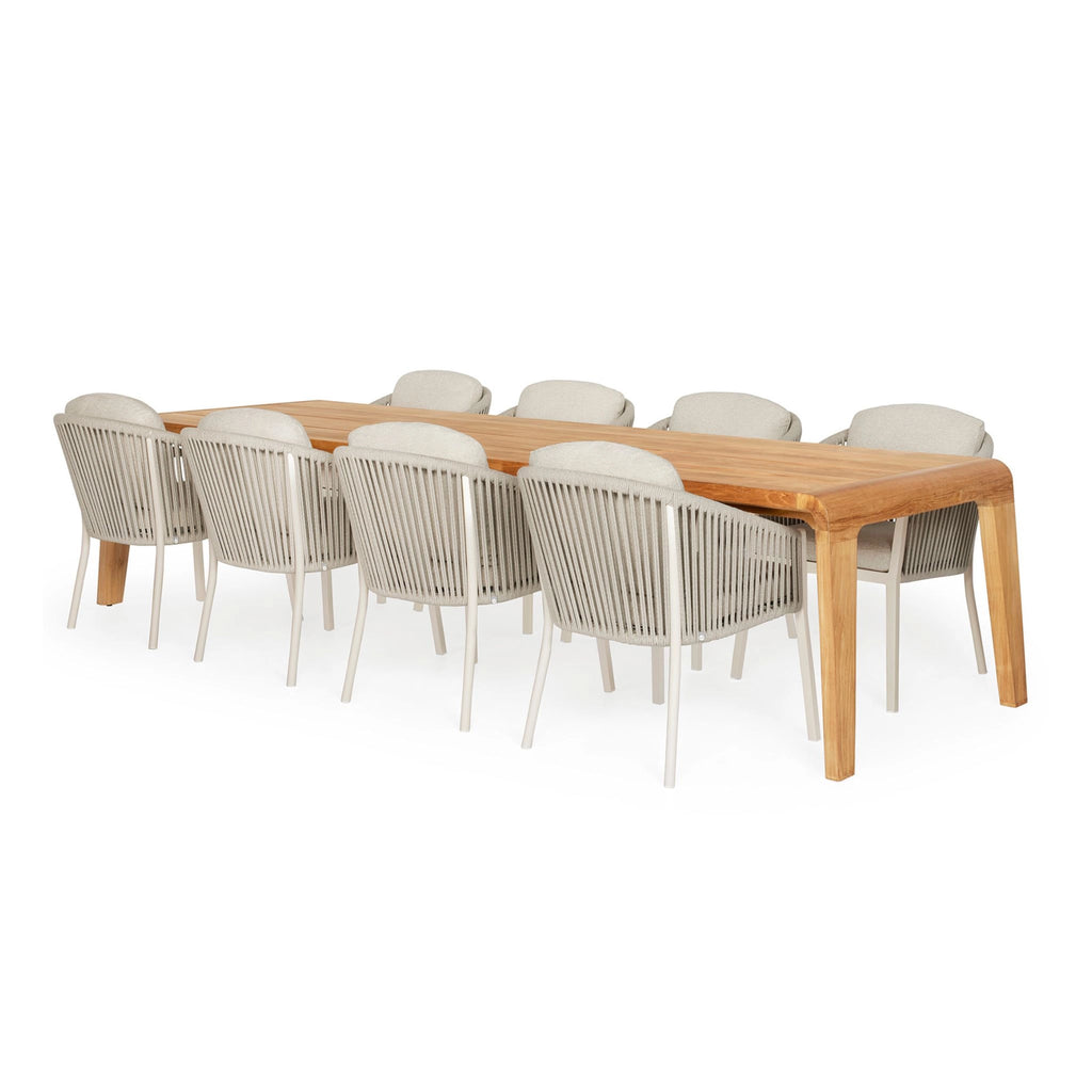 AVERO Dining Chair in White/Soft Grey - Suns | Milola