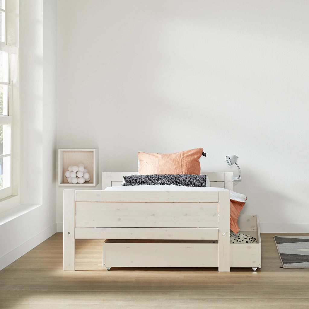 BASIC Bed 90 or 120 - Single Kids Bed in White - Lifetime Kidsrooms |Milola