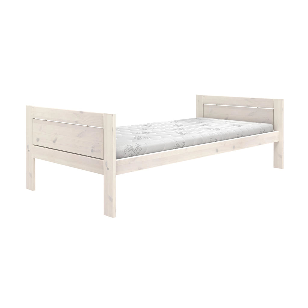 BASIC Bed 90 or 120 - Single Kids Bed in White-Wash - Lifetime Kidsrooms |Milola