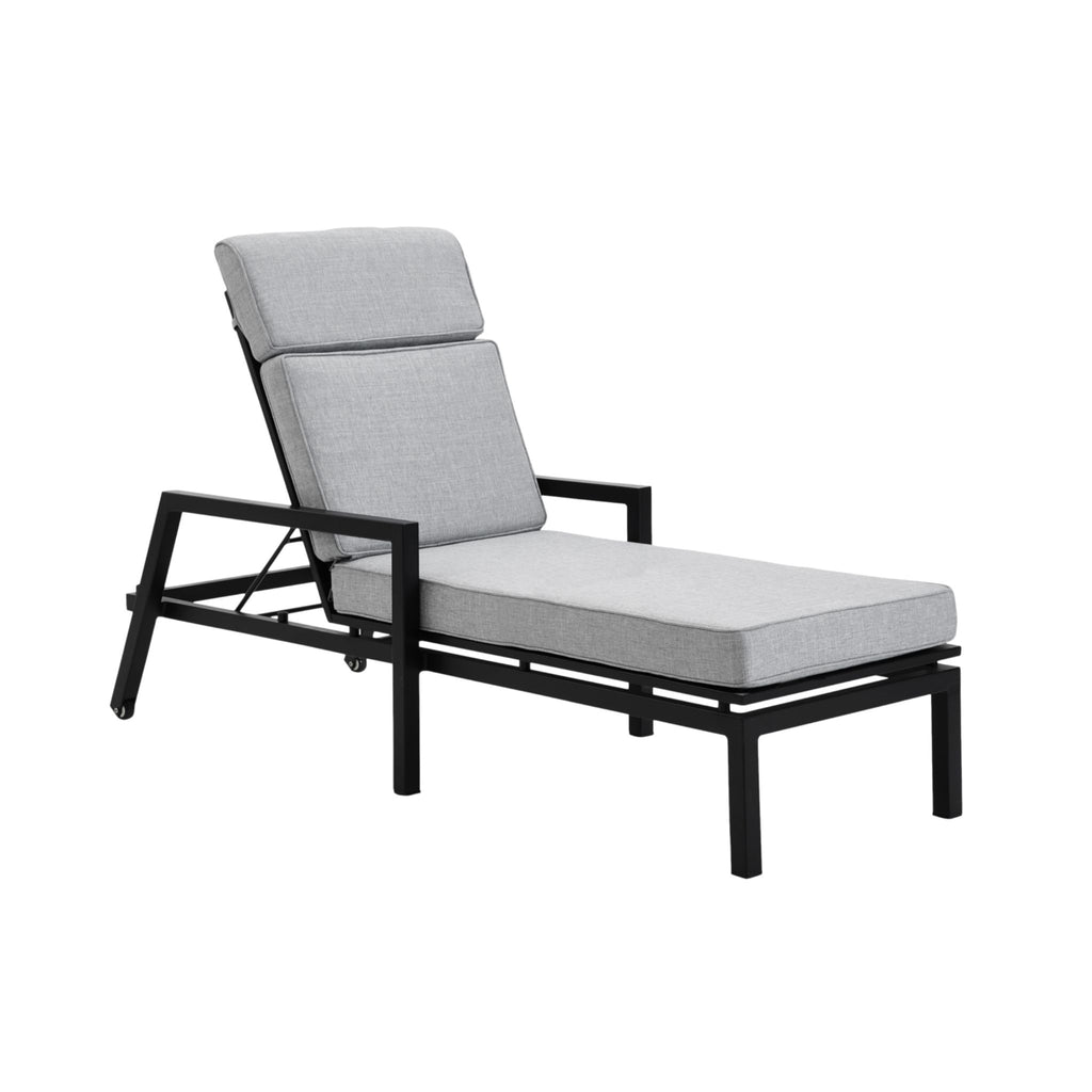 Chaise Longue BELFORT - Lot de 2