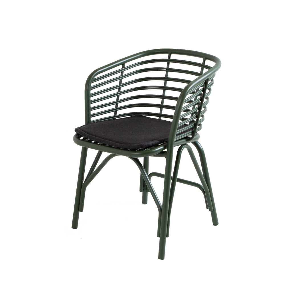 BLEND Stackable Outdoor Chair in Green - CaneLine | Milola