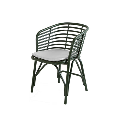 BLEND Stackable Outdoor Chair in Green - CaneLine | Milola