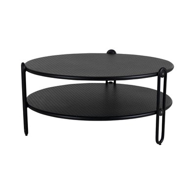 BLIXT - Outdoor Coffee Table Black Frame - Brafab | Milola