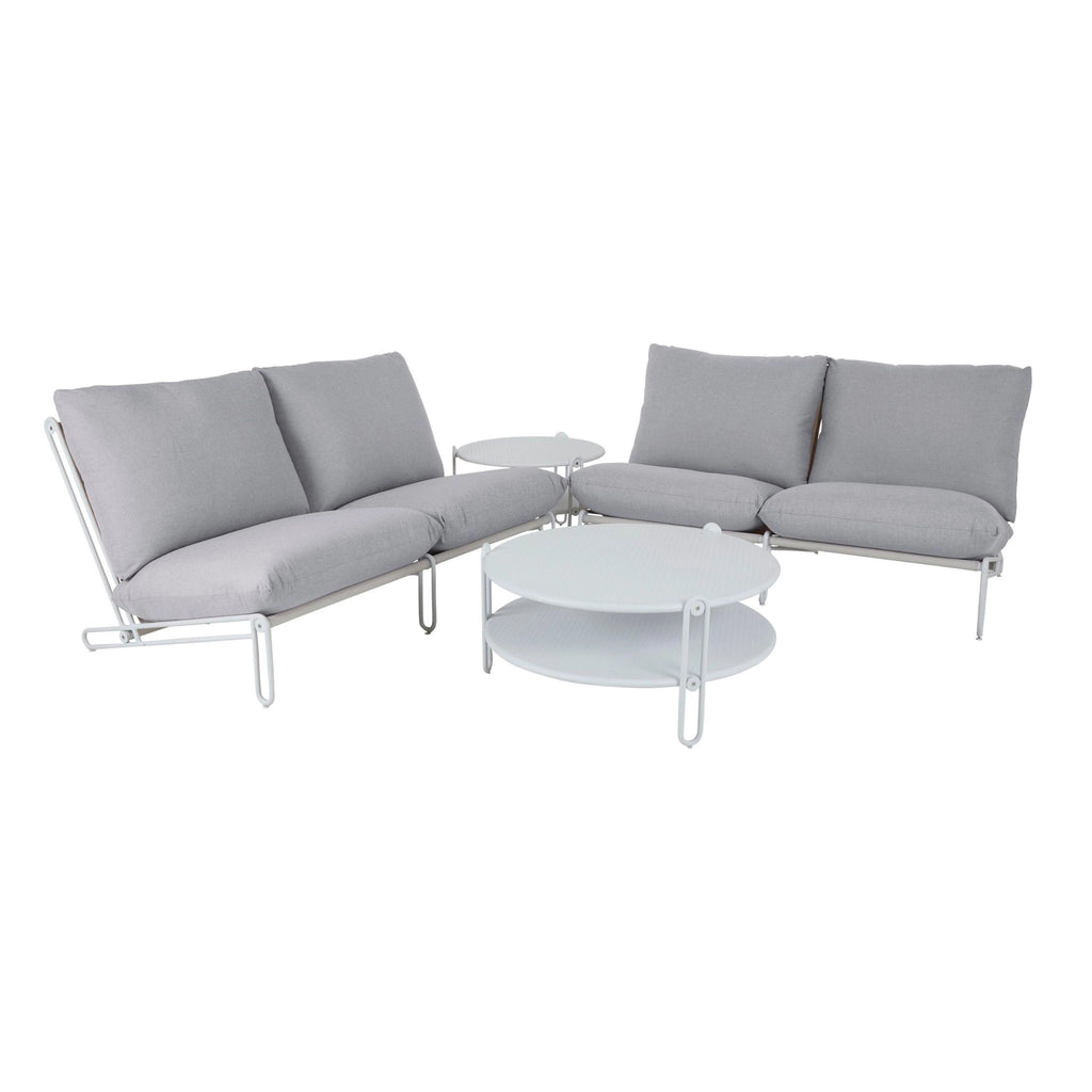 BLIXT - Outdoor Sectional Sofa Set in Grey - Brafab | Milola