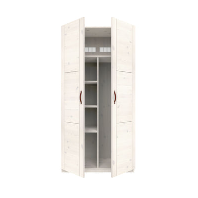 2-DOOR Wardrobes in White Wash - Modern Furniture - Lifetime Kidsrooms | Milola