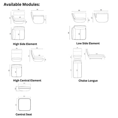 BIGGIE Modular Sofa - Twils | Milola