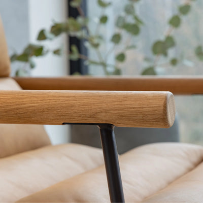 BILL Armchair in Latte Leather - Sits | Milola