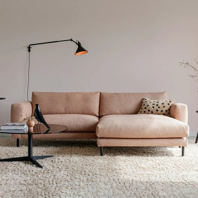 BILLIE Corner Sofa in Dusty Pink - Sits | Milola