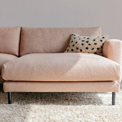 BILLIE Corner Sofa in Dusty Pink - Sits | Milola