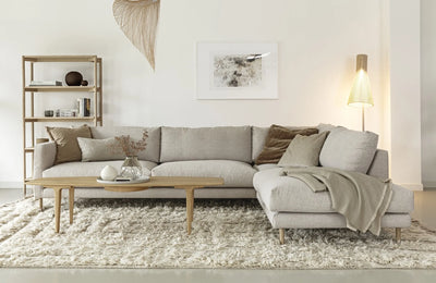 BILLIE Corner Sofa in Light Beige - Sits | Milola
