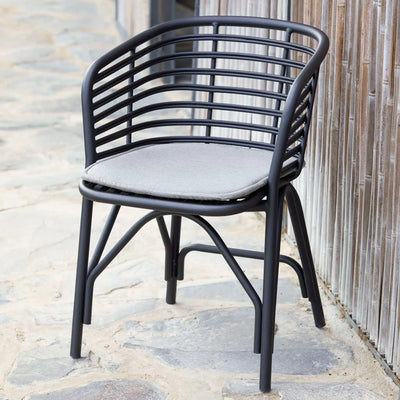 BLEND Stackable Outdoor Chair in Black - CaneLine | Milola