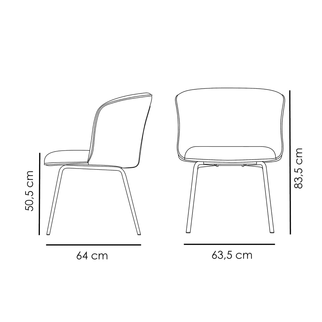 BLISS Chair Dimensions  - Danform | Milola