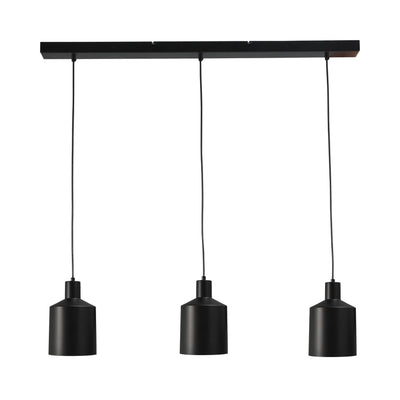 BORIS - 3 Pendants Ceiling Lights in Black - Minimalist Design | Milola