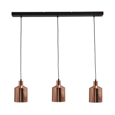 BORIS - 3 Pendants Ceiling Lights in Copper - Minimalist Design | Milola