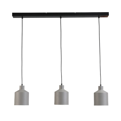 BORIS - 3 Pendants Ceiling Lights in Grey - Minimalist Design | Milola