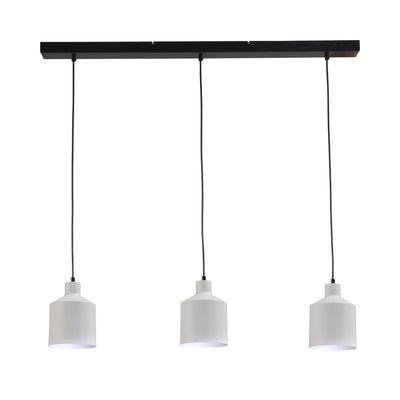 BORIS - 3 Pendants Ceiling Lights in White - Minimalist Design | Milola