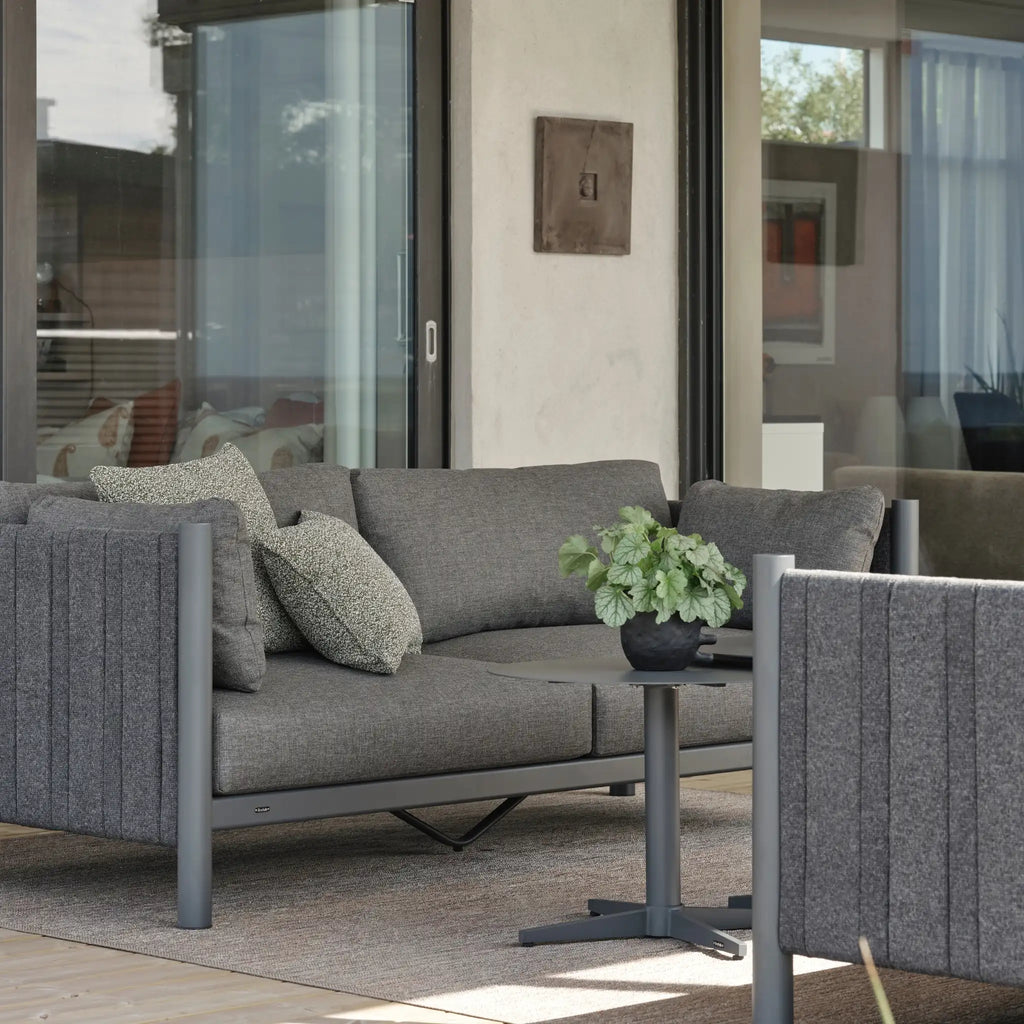 BRAD 2-Seater Outdoor Sofa in Anthracite - BRAFAB | Milola