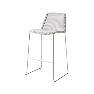 Breeze Outdoor Bar Chair in White/Grey - Cane-Line | Milola