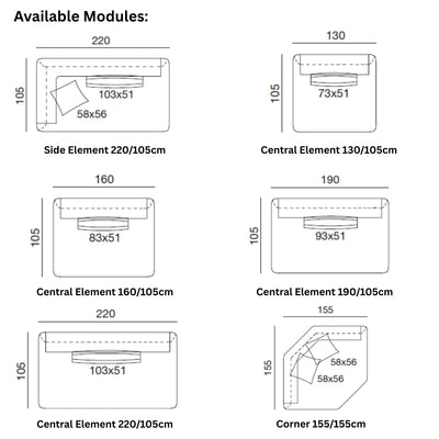 BRIO Modular Sofa Modules- Twils | Milola