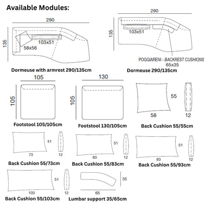BRIO Modular Sofa Modules- Twils | Milola
