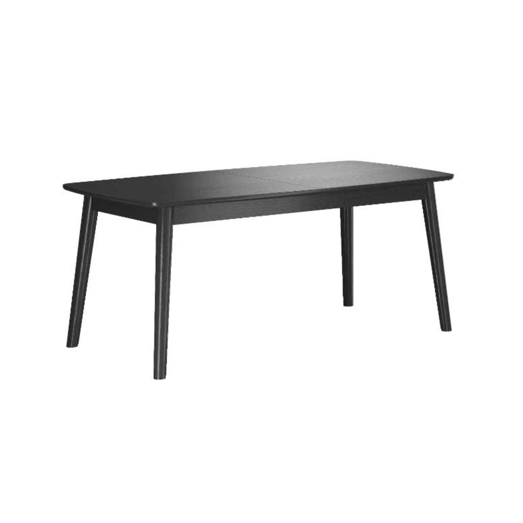 CASØ 120 Dining Table - Wooden Nordic Furniture in Black Stained Oak - Caso | Milola
