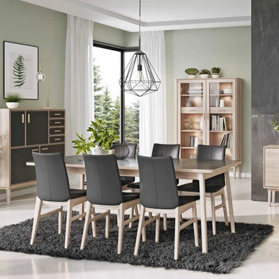 CASØ 700 Extendable Dining Table in Black Nano Laminate - Caso | Milola