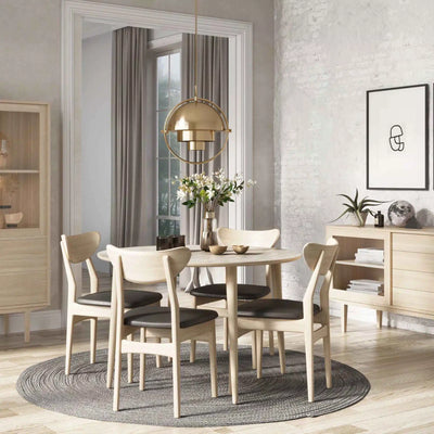 CASØ THOR Round Extendable Dining Table - Scandinavian Furniture - CASO | Milola