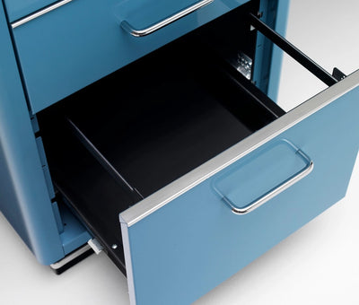 CLASSIC LINE Metal Desks in Cobalt Blue - Modern Office Furniture - Müller | Milola