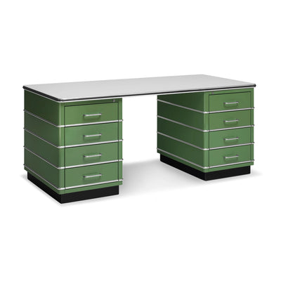 CLASSIC LINE Metal Desks in Reseda Green - Modern Office Furniture - Müller | Milola