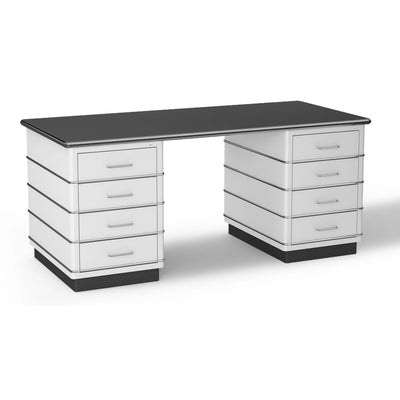CLASSIC LINE Metal Desks in Signal White - Modern Office Furniture - Müller | Milola