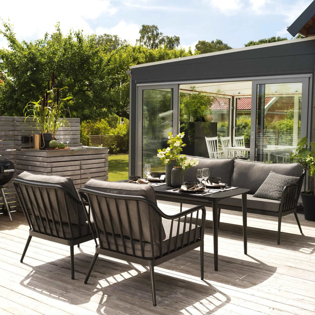 COLEVILLE Garten-Lounge-Set – 3-Sitzer-Sofa mit 2 Stühlen