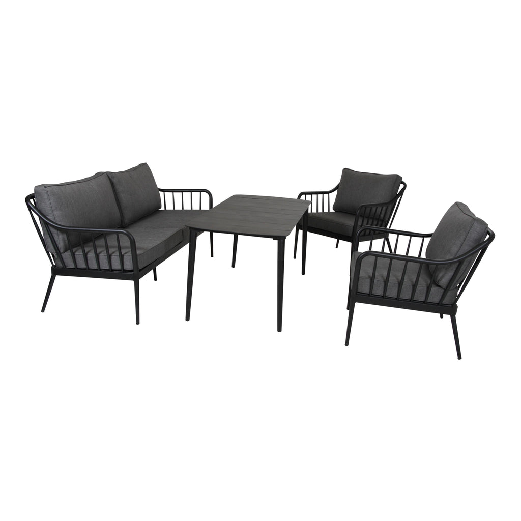 COLEVILLE Garten-Lounge-Set – 3-Sitzer-Sofa mit 2 Stühlen