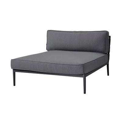 Conic Outdoor Day Bed Module - Modular Outdoor Sofa in Grey - Cane-Line | Milola