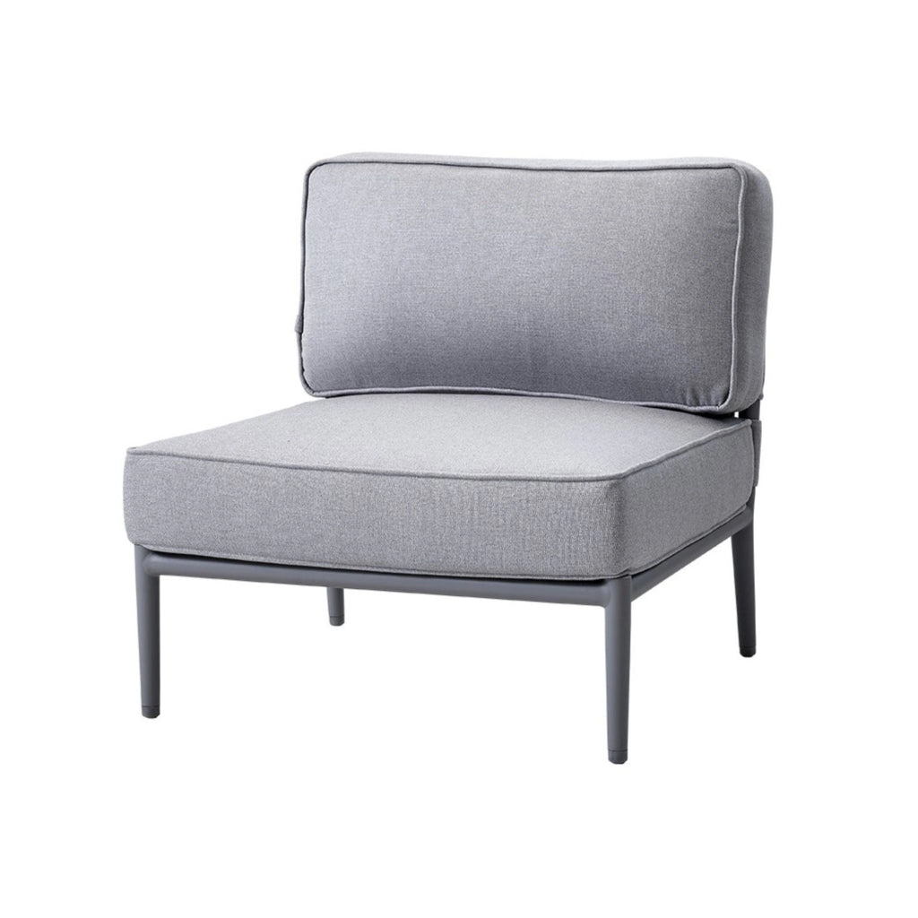 Conic Outdoor Single Seater Module - Modular Outdoor Sofa in Light Grey - Cane-Line | Milola