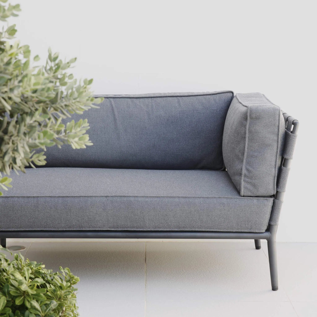 Conic Outdoor Sofa - Modular Outdoor Sofa in Grey - Cane-Line | Milola