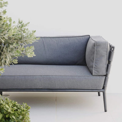 Conic Outdoor Sofa - Modular Outdoor Sofa in Grey - Cane-Line | Milola