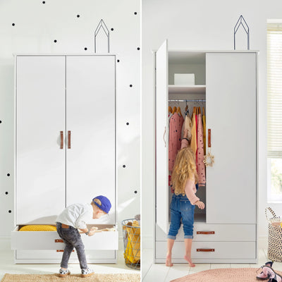 COOL KIDS 2-Door Wardrobe - Lifetime Kidsrooms | Milola