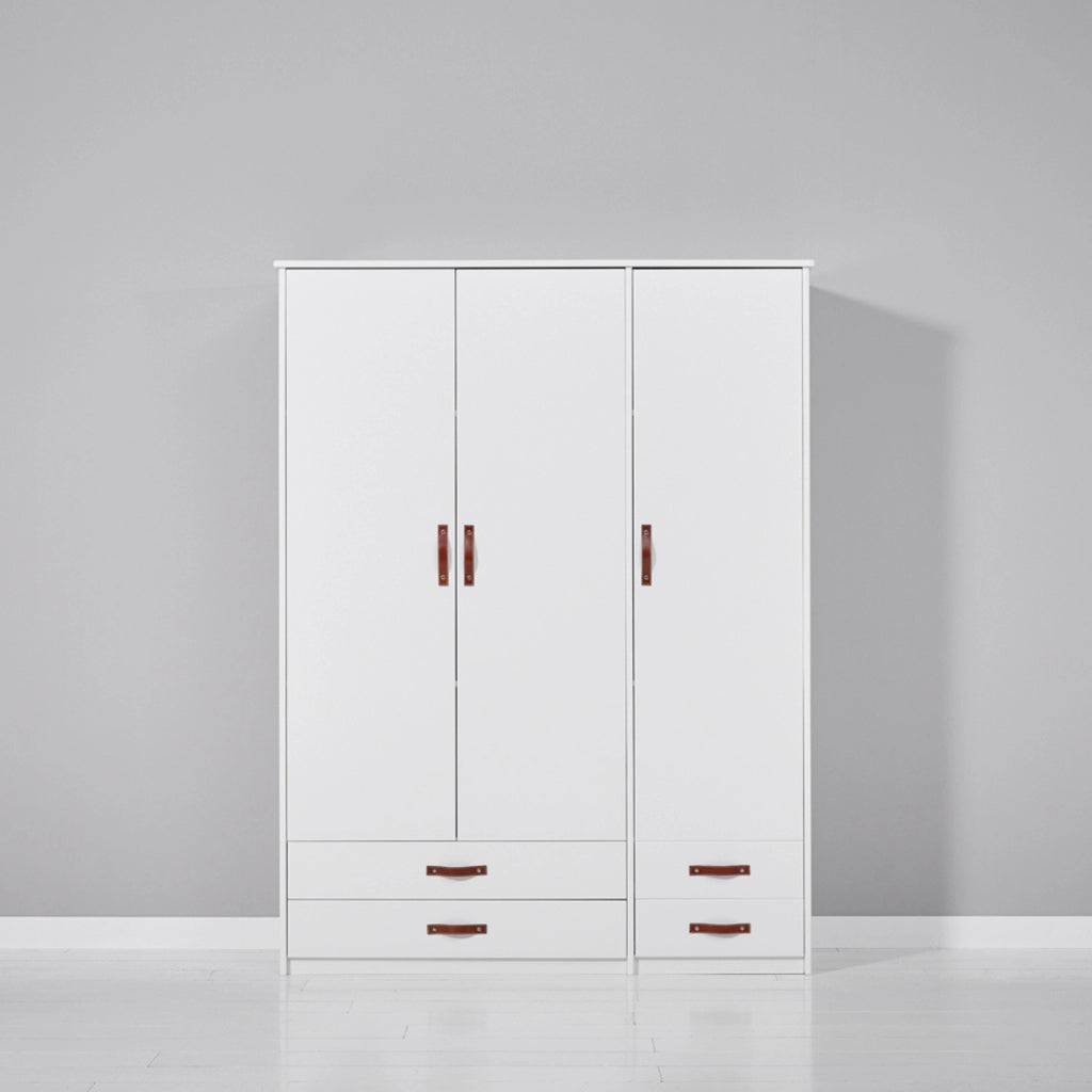 COOL KIDS 3-Doors Wardrobe in White - Lifetime Kidsrooms | Milola