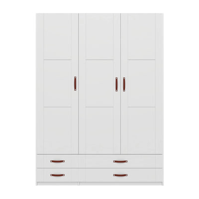 COOL KIDS 3-Doors Wardrobe in White - Lifetime Kidsrooms | Milola