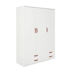 COOL KIDS 3-Doors Wardrobe in White - Lifetime Kidsrooms | Milola